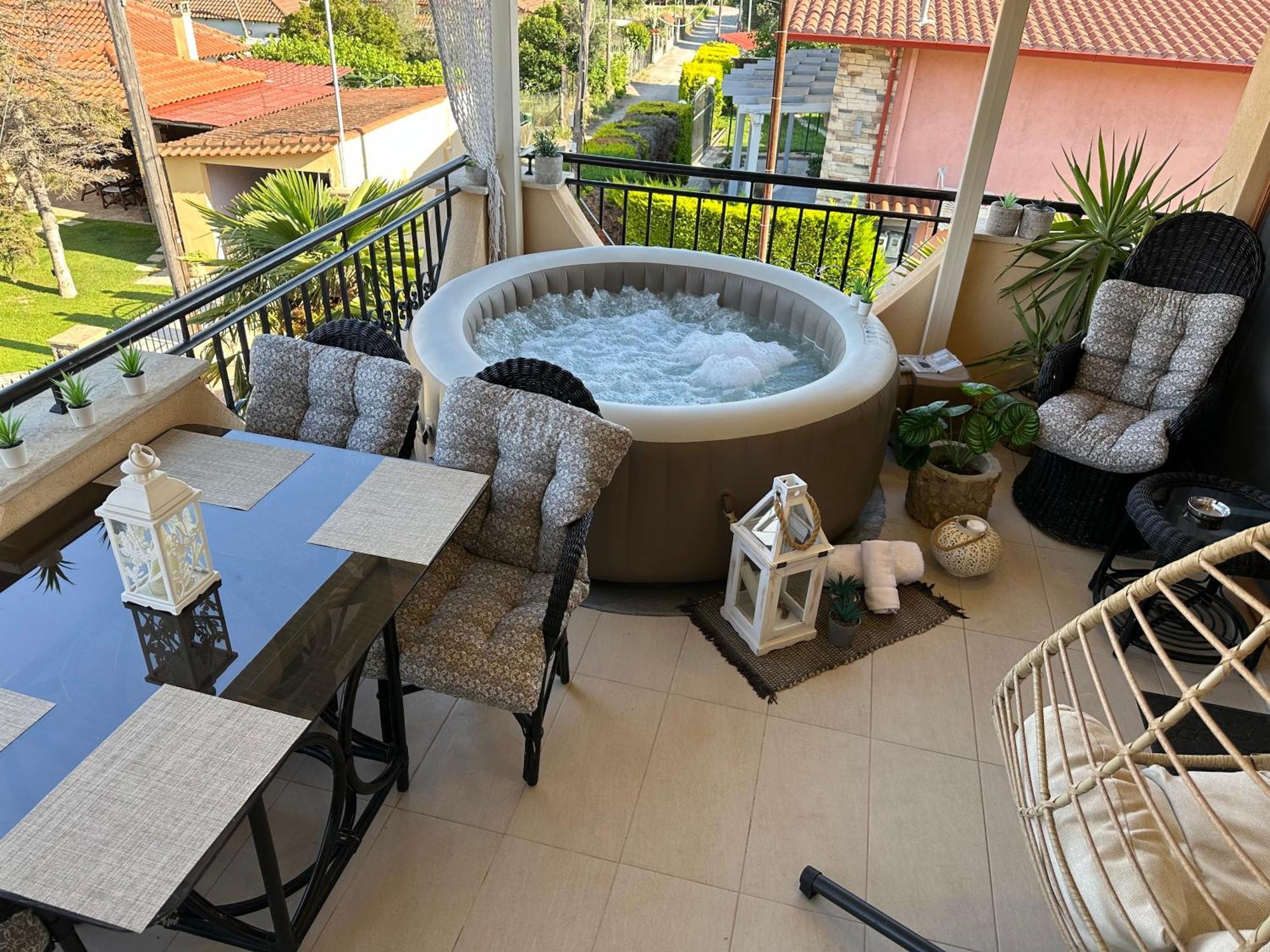 Villa Vaso With Jacuzzi Epanomi Zewnętrze zdjęcie